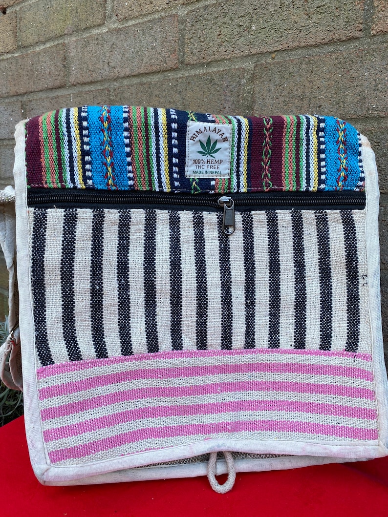 Hemp Backpack Handmade Hemp Bag Natural Colours Organic Etsy UK