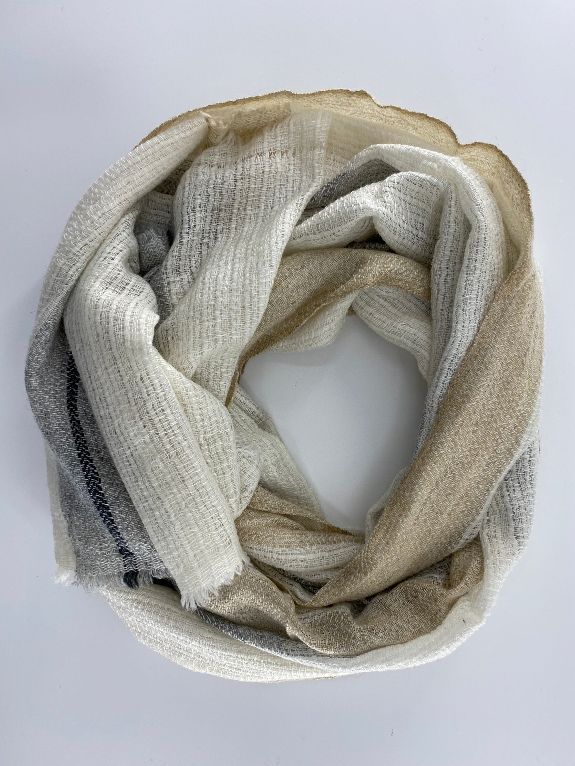 NamasteLondonCrafts Lovely Handmade Natural Plain Pure Cashmere Scarf Pashmina Scarf Stole Shawl Wrap Super Soft Warm Men Scarf Women Scarf Nepal Bamboo Design