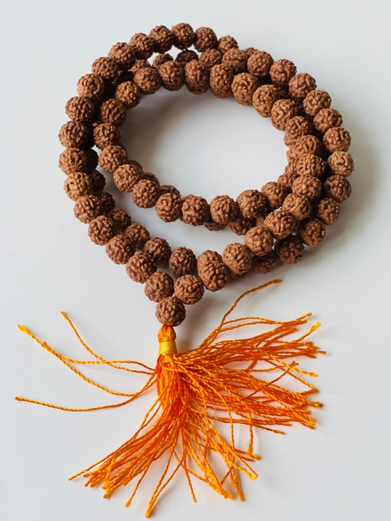 108 Rudraksha MalaPrayer beads108 Beads,japamalaHandmade in Nepal