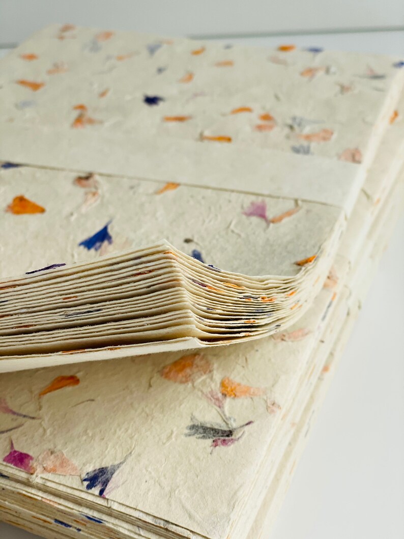 Petal Cornflower / Marigold Mix Handmade Paper A4 Pack of 20 - Etsy