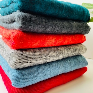 LARGE Yak Wool Blanket scarf Soft Shawl/Hand-Loomed Large Wrap Blanket Wool Shawl/Cosy Fair Trade/Yoga Meditation blanket/shawl/wrap