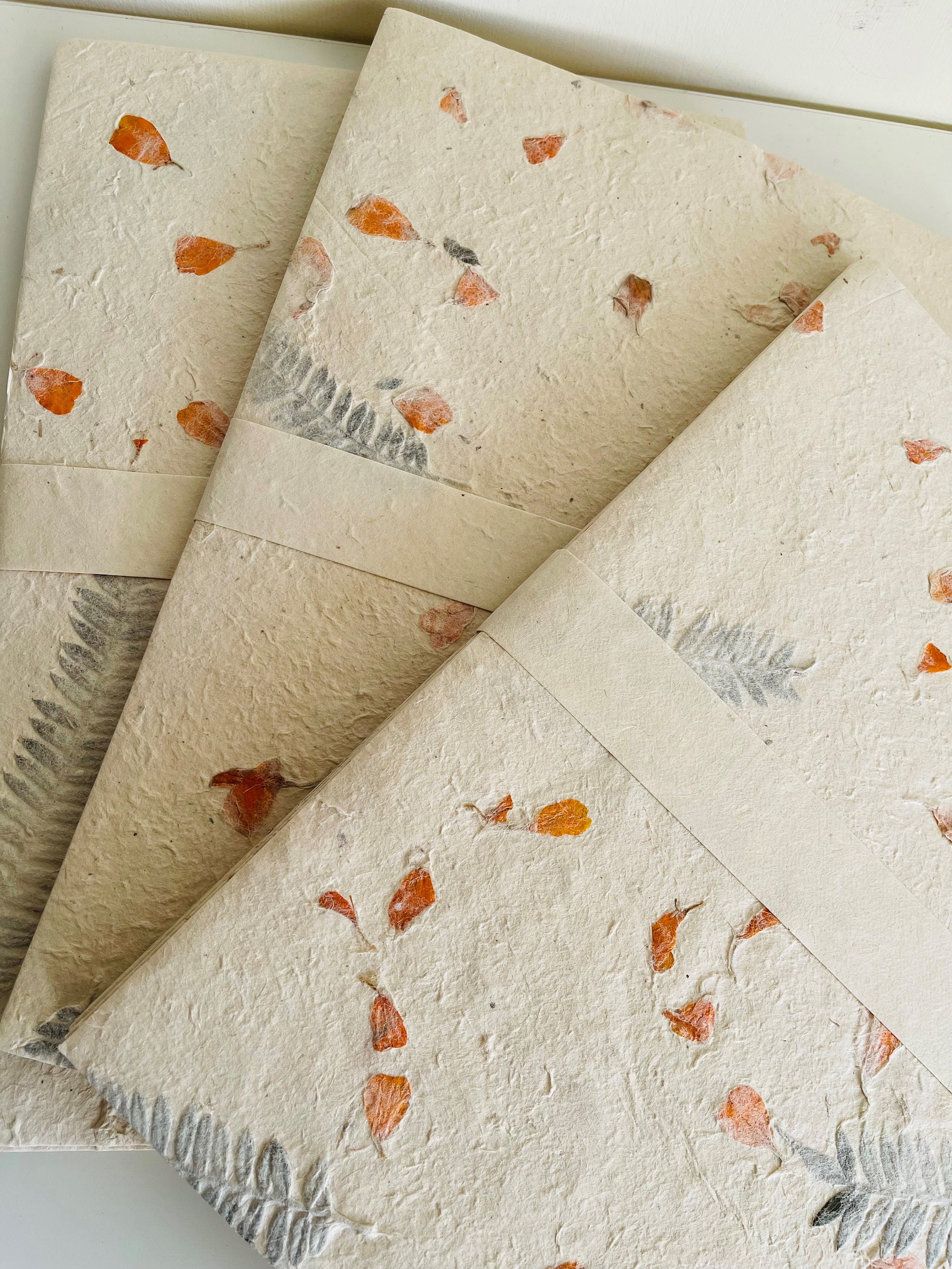 Petal Cornflower / Marigold Mix Handmade Paper A4 Pack of 20 Sheets/ Nepal Handmade  Paper 