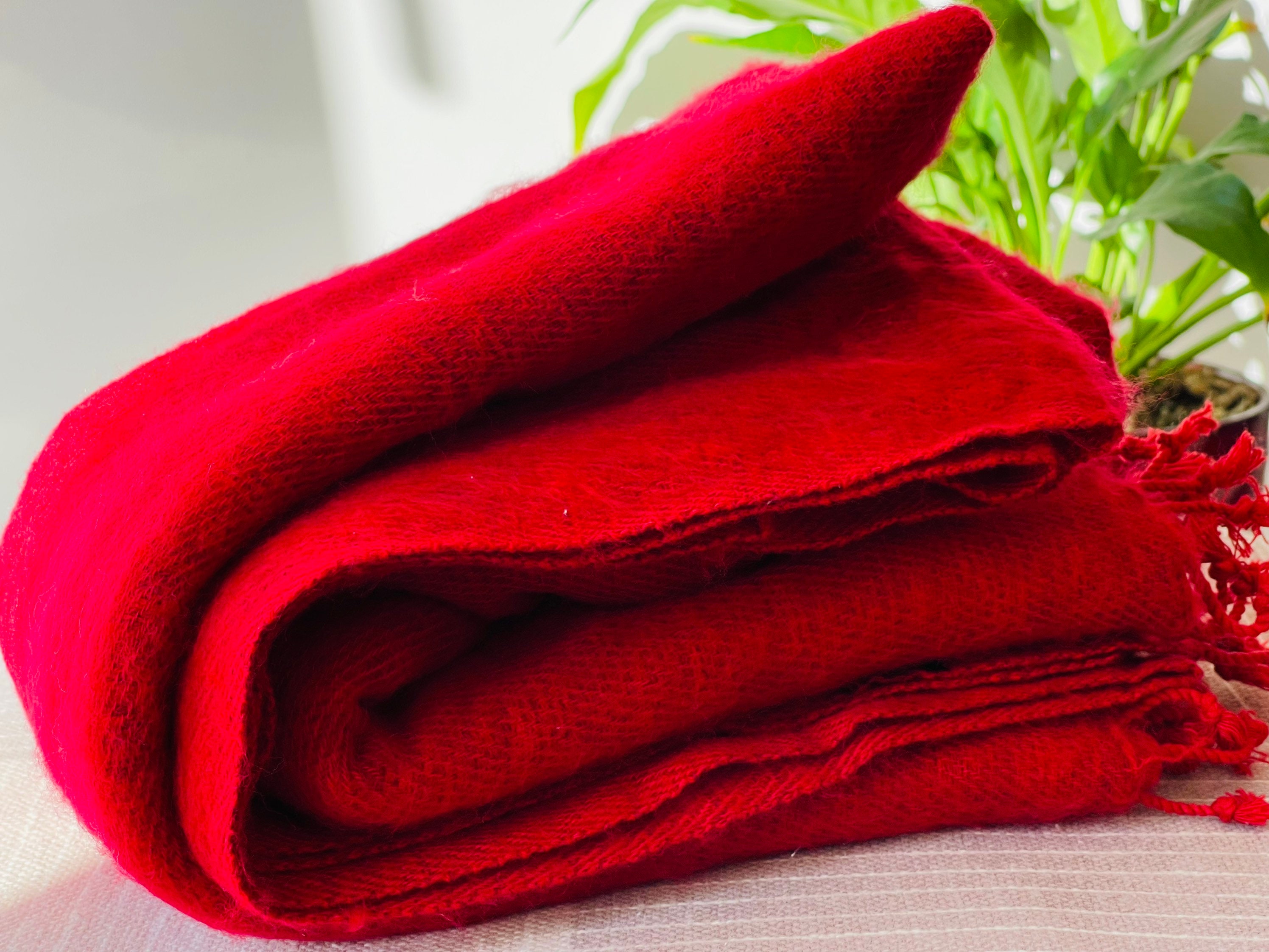 Yak Wool Blanket Soft Shawl/hand-loomed Large Wrap Blanket Wool