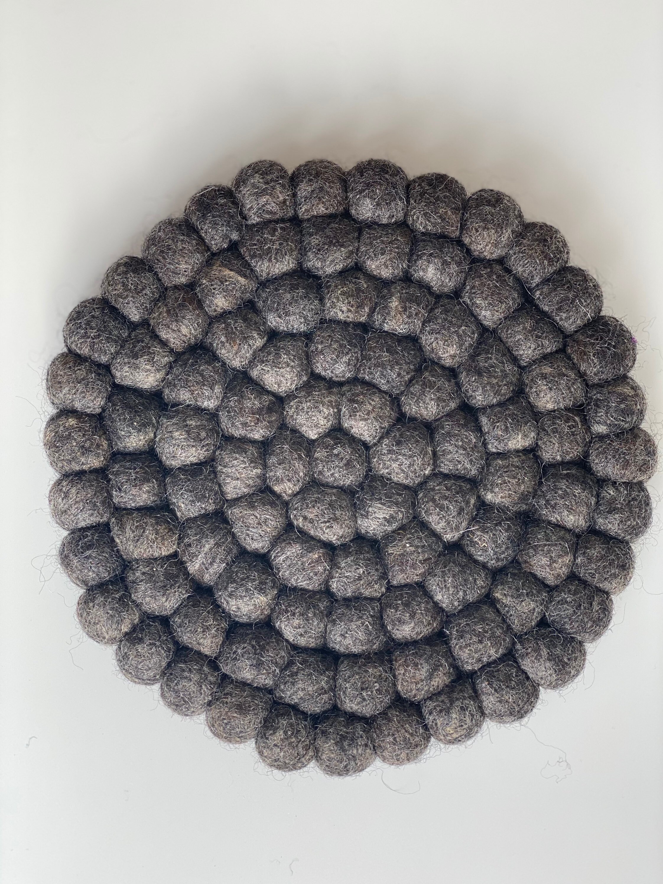 Nepal Handmade Dining Wool Felt Ball Mat Coaster Trivets Etsy