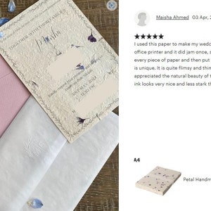 Petal Cornflower / Marigold Mix Handmade Paper A4 Pack of 20 Sheets ...