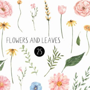 Acquerello Pion Floral DIY Clipart Bouquet Fiori Rosa Bouquet Verde Fiori di Campo per Invito a Nozze Logo Clip Art PNG