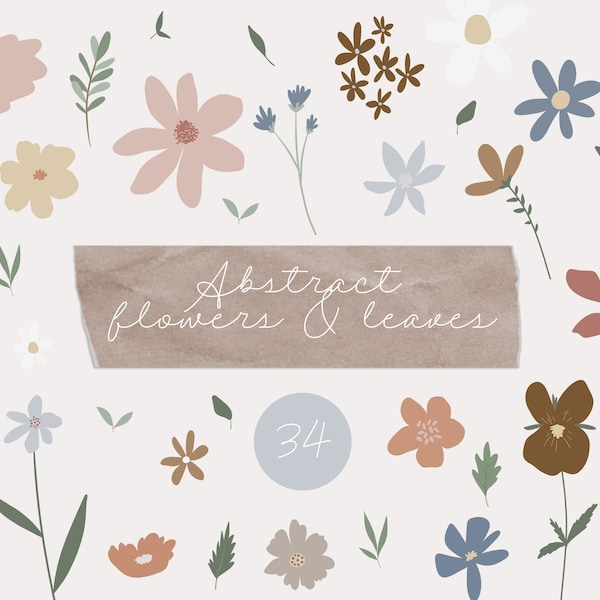 Abstract Floral Clipart Wild Flowers Greenery Foliage Delicate Summer Wildflowers Tiny Flower Nursery Wedding Invite Sublimation png