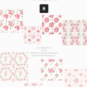 Watercolor Floral Clipart Gentler Flowers Wildflowers Wreath Pink Peonies Hydrangea Camellia Frame Wild Flora Monogram Sublimation png image 8