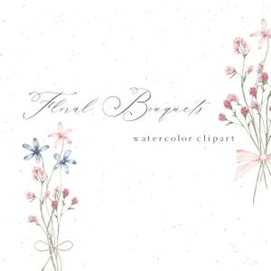 Buquês florais boho aquarela flores silvestres flora botânica para convite de casamento cartão primavera clipart png