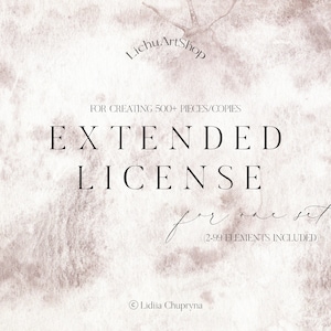 Extended License: 500+ for One Set (2-99 elements included) from LichuArtShop