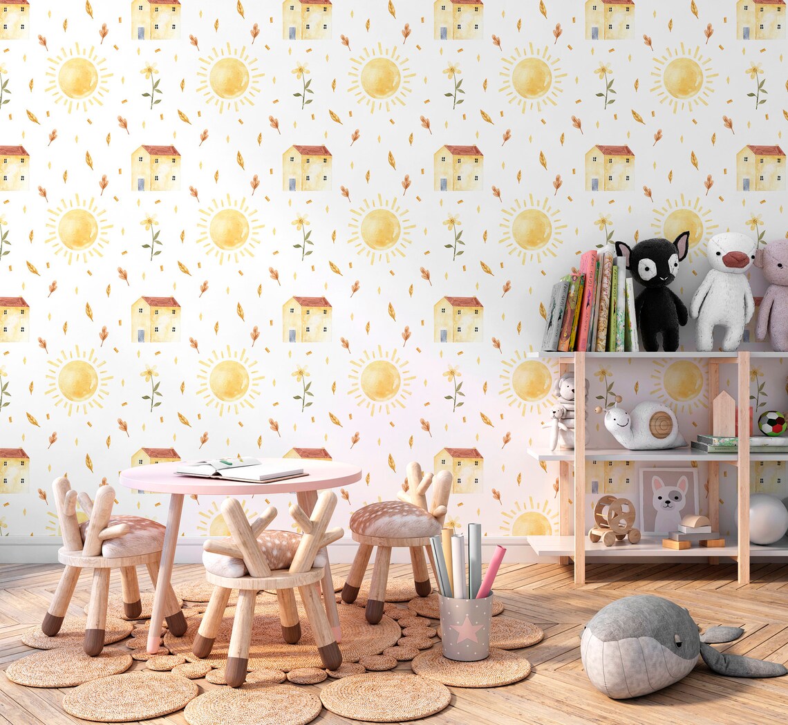 Watercolor Boho Nursery Clipart Rainbow Cute Animal Bear Bunny Woodland ...