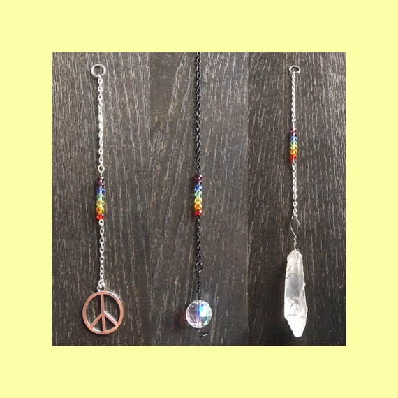 Car Rear View Mirror Charm New Gift Peace Sign Rainbow Car Rear View Mirror Charm New, Peace Sign Rear View Mirror Charm
