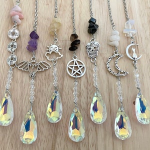 Crystal Sun Catchers - Choose Your Charm and Crystal - Rainbow Makers - Australian Handmade