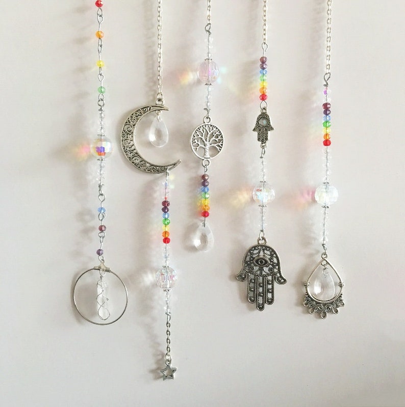 Rainbow Car Charms for Hanging on Rear View Mirror. Pagan and - Etsy Canada