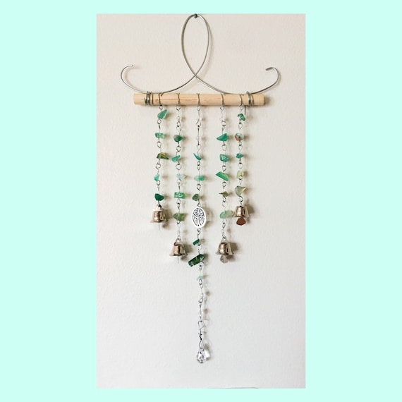 Custom Home Decor - Crystal Wind Chime - Calming Bells - Witch Bells - Boho Bedroom Decoration