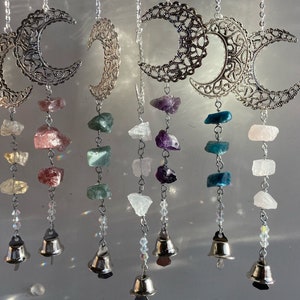 Custom Moon Bells - Sun Catcher Mobile - Kies je steen of kristal
