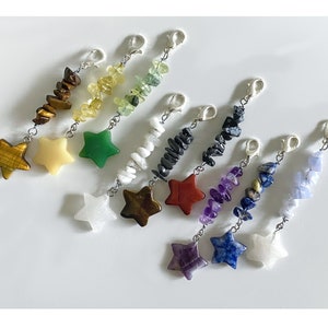 Clips de sac en cristal d'étoiles - Étoile / Astrologie / Pierres / Cadeaux