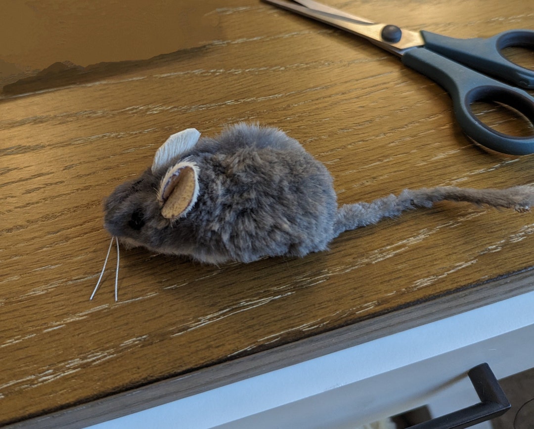 Real Rabbit Fur Toy Mouse W/ Catnip Etsy