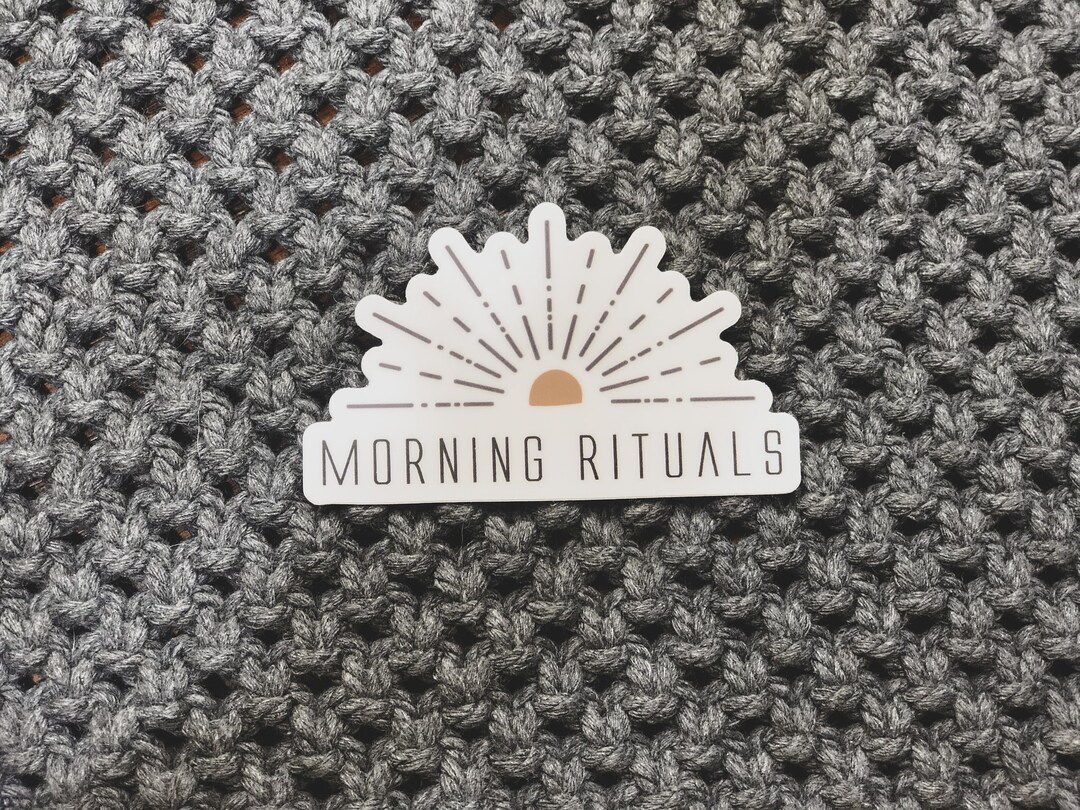 Morning Rituals Sticker - Etsy