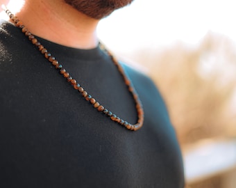 Tigers Eye Beaded Necklace