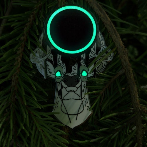 Stag Pin - Glow in the Dark