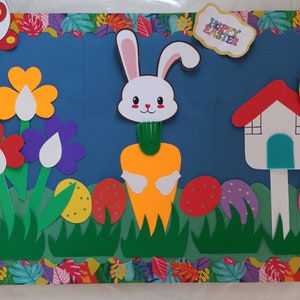 Teacher Bulletin Boards for Kindergarten & Preschool Classrooms. The Theme is Easter.