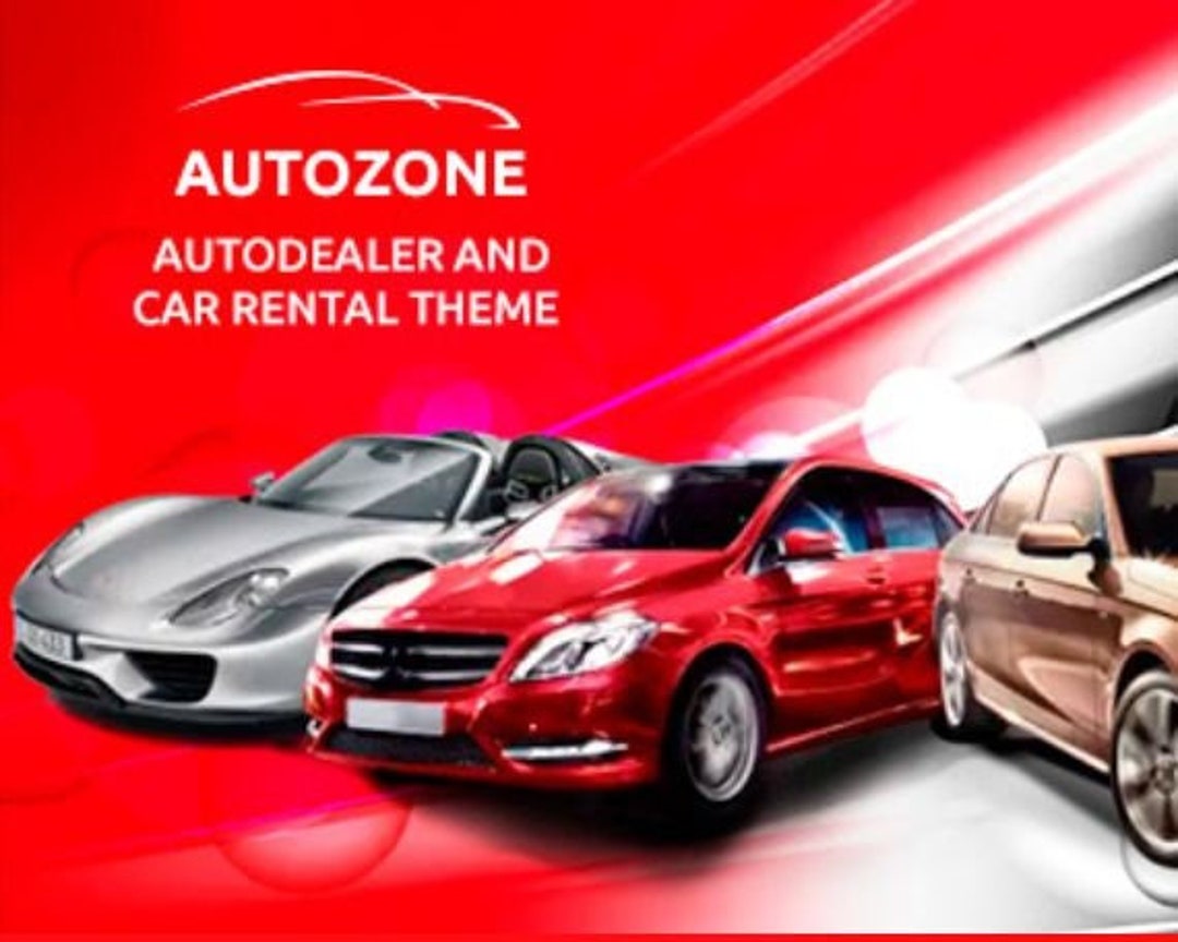 Autozone Theme Auto Dealer & Car Rental Wordpress Theme Etsy