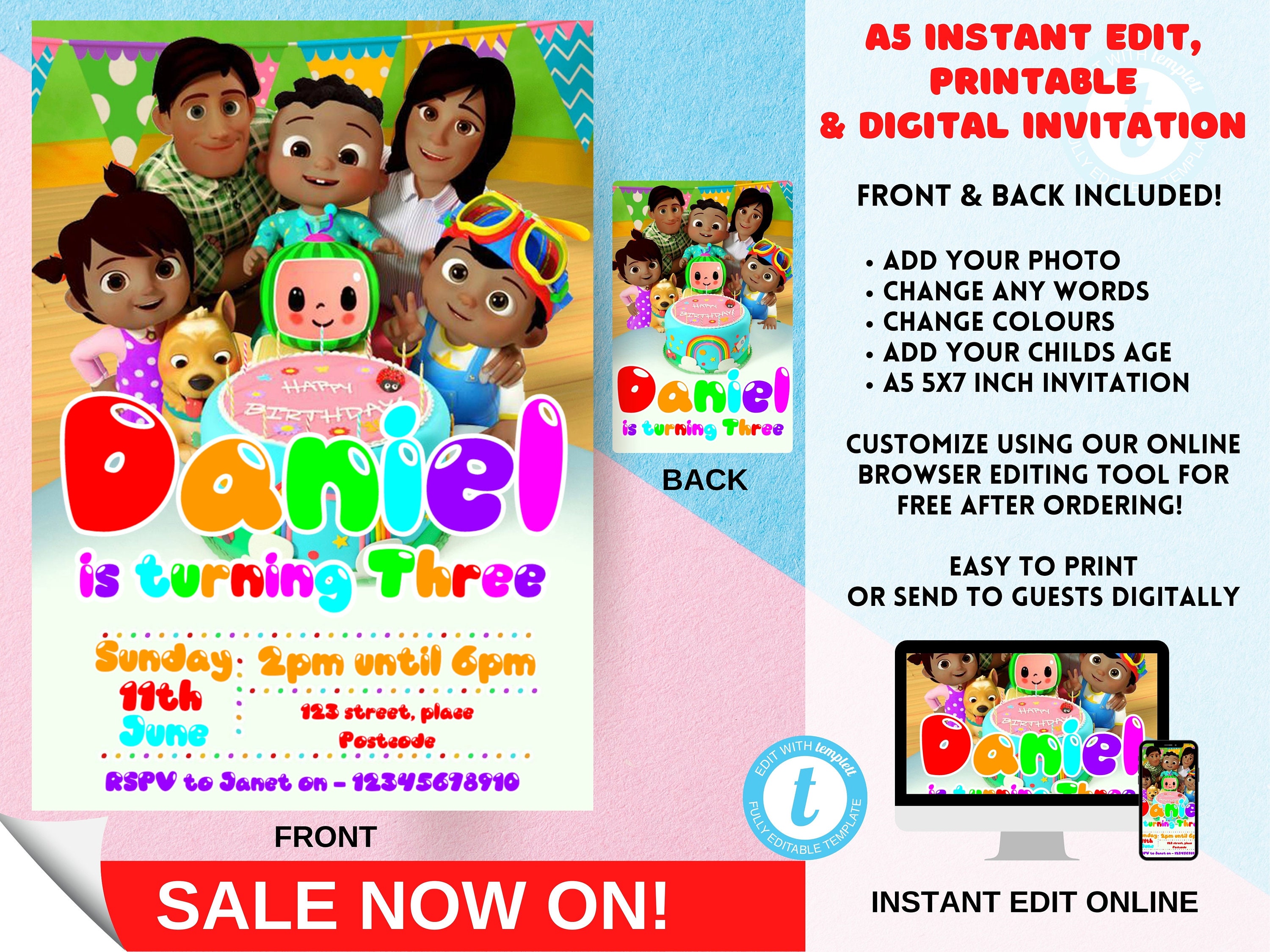 Birthday Invitation For Girl