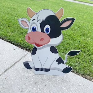 Cow Farm  Character Prop Kids Party Decoration Ideas Cutouts