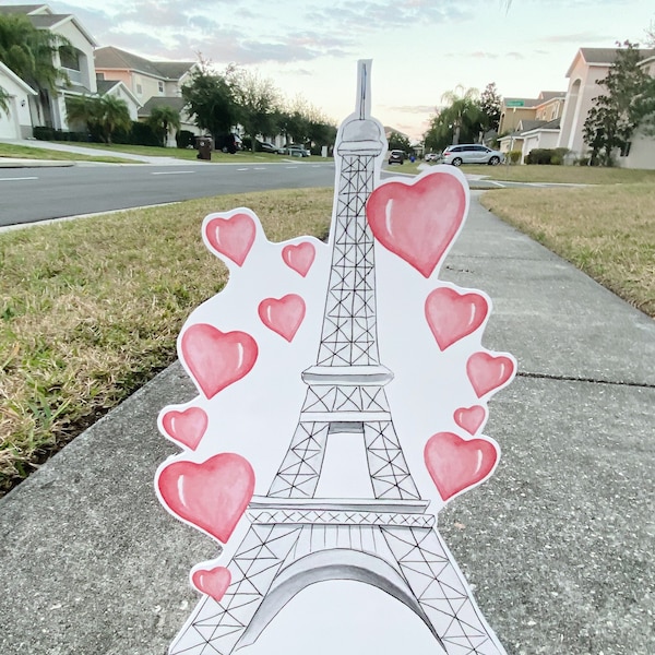 Paris Eiffel Tower Standee Prop Party Decorations