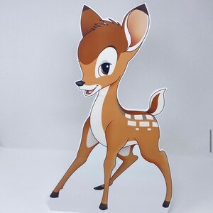 Ideas de recortes para decoración de fiestas de cumpleaños infantiles con personajes de ciervos
