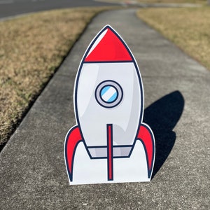 Rocketship Charakter Prop Kindergeburtstag Party Dekoration Ideen Ausschnitte