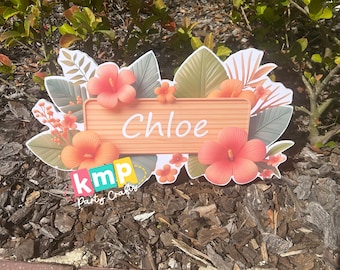 Moana inspiriert personalisierte Kulisse Zeichen Charakter Prop Kinder Party Dekoration Ideen Ausschnitte