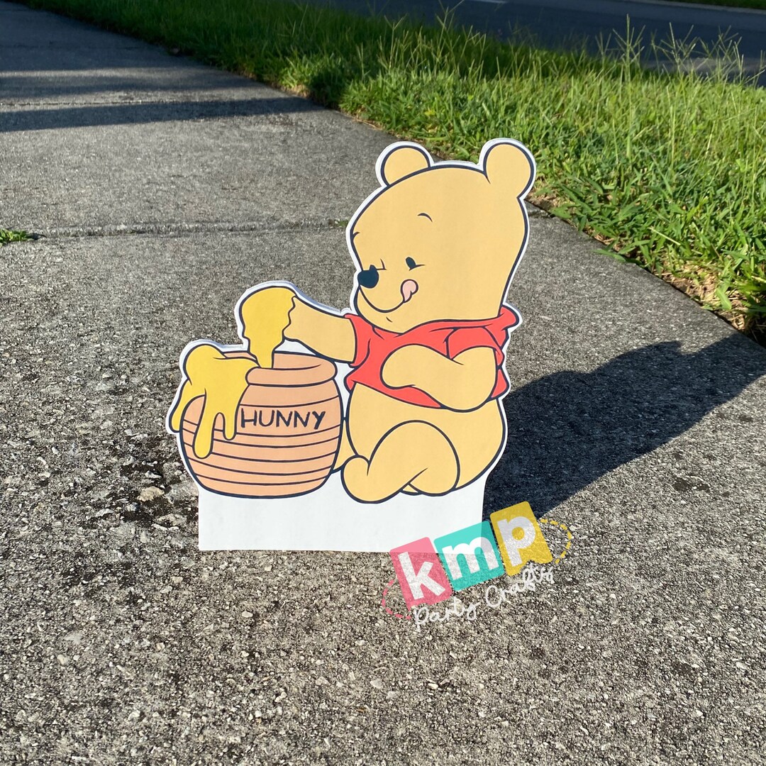 Pooh Bear Character Prop Kids Birthday Party Decoration Ideas Cutouts - Etsy