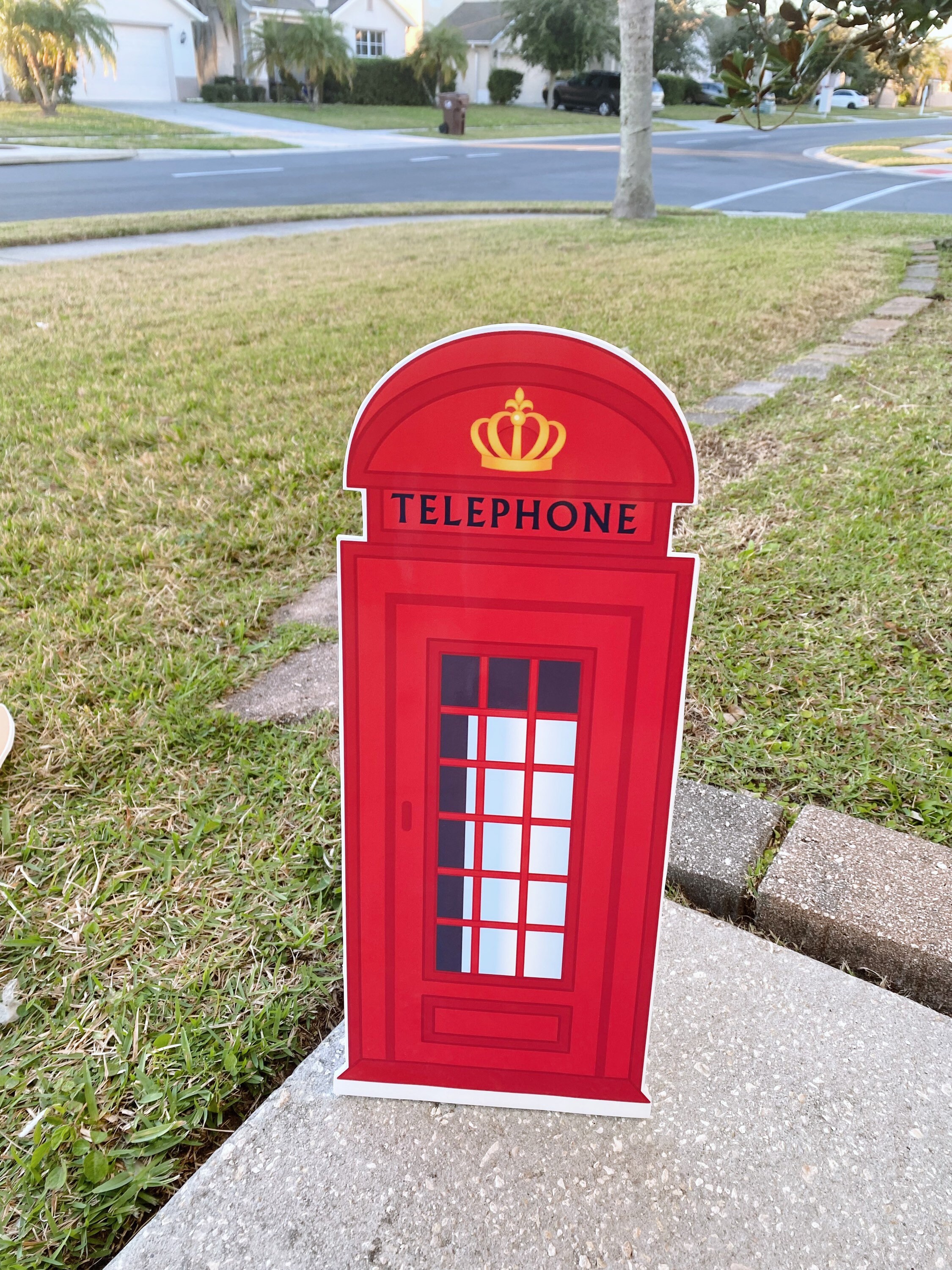 London Telephone Booth Standee Prop Party Decorations Etsy