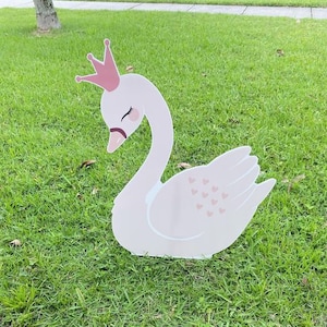 Ideas y recortes para decorar fiestas de cumpleaños infantiles con personajes de cisne