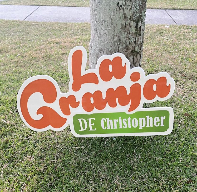 La Granja de Zenón Personalized Backdrop Sign Character Prop Kids Party Decoration Ideas Cutouts