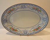 Antique oval serving platter W H Grindley Silistria