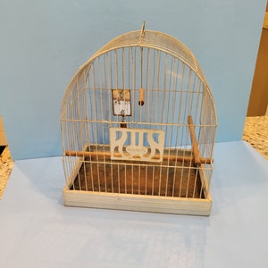 Hendryx Brass Bird Cage and Floor Stand With Feeders and Swing -  Israel