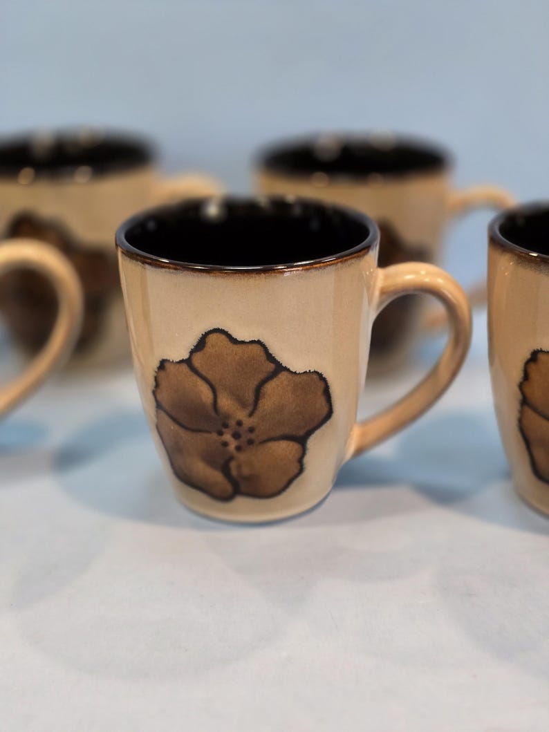 Pfaltzgraff Painted Poppies Coffee Mugs - Thumbnail 3