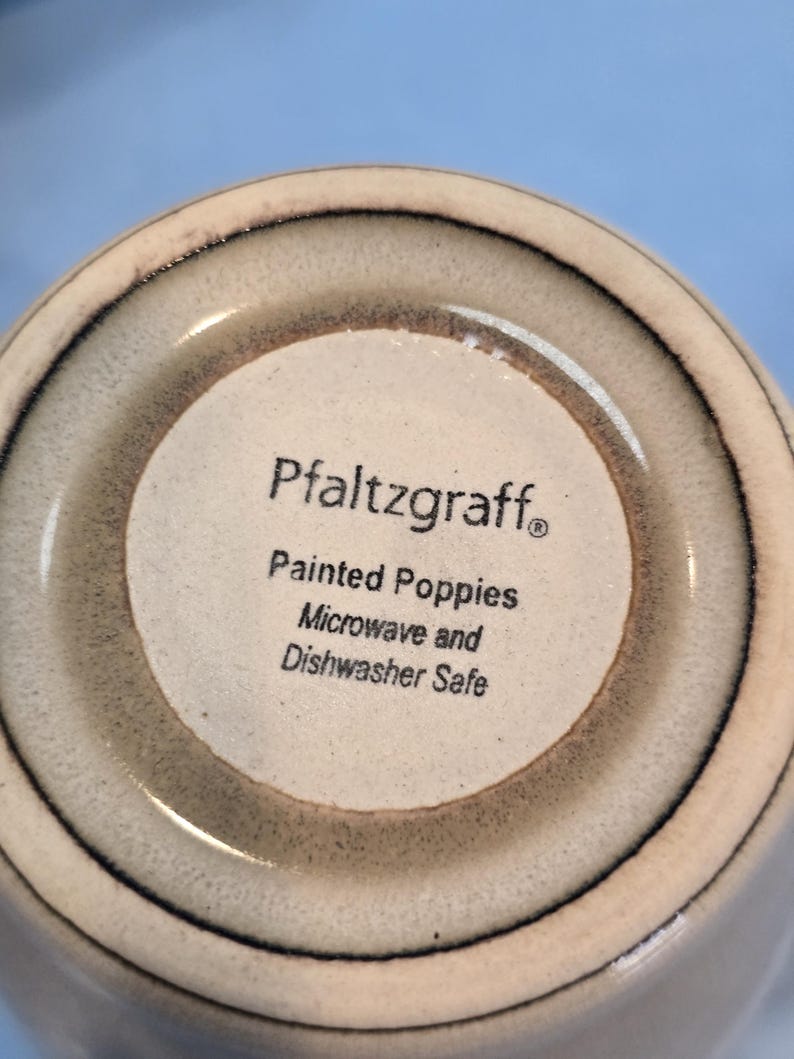 Pfaltzgraff Painted Poppies Coffee Mugs - Thumbnail 4