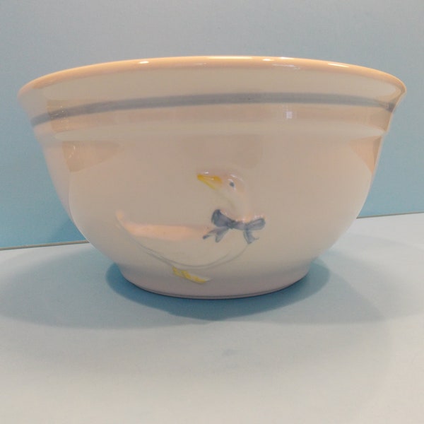 Vintage McCoy goose geese pottery mixing bowl