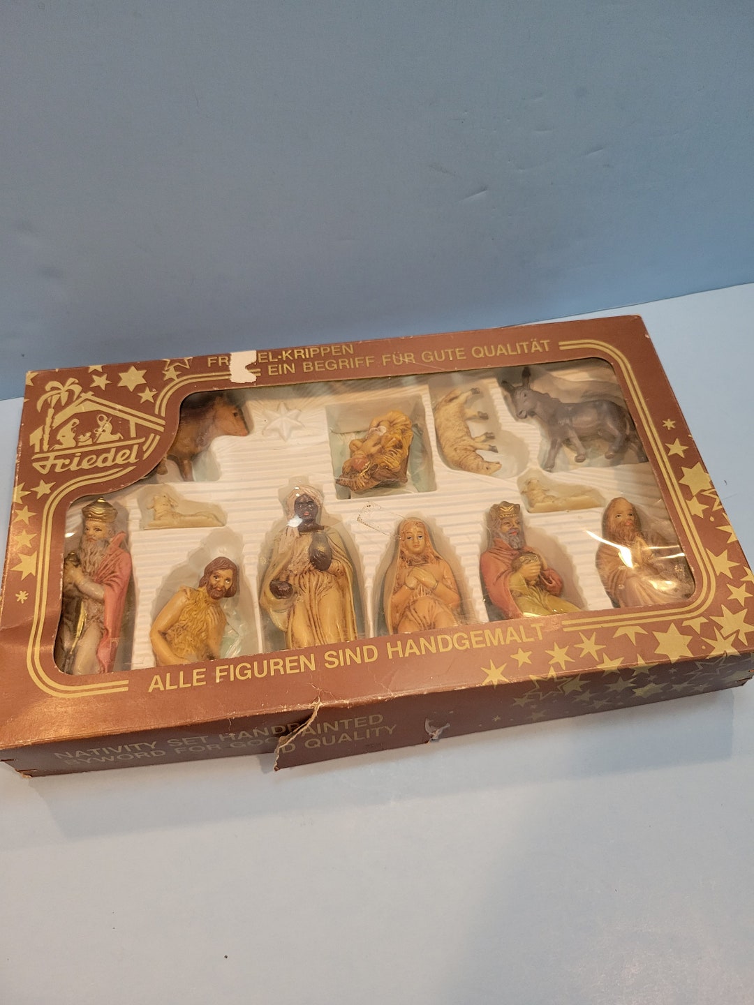 Vintage Friedel Nativity Set, Made in Germany Etsy