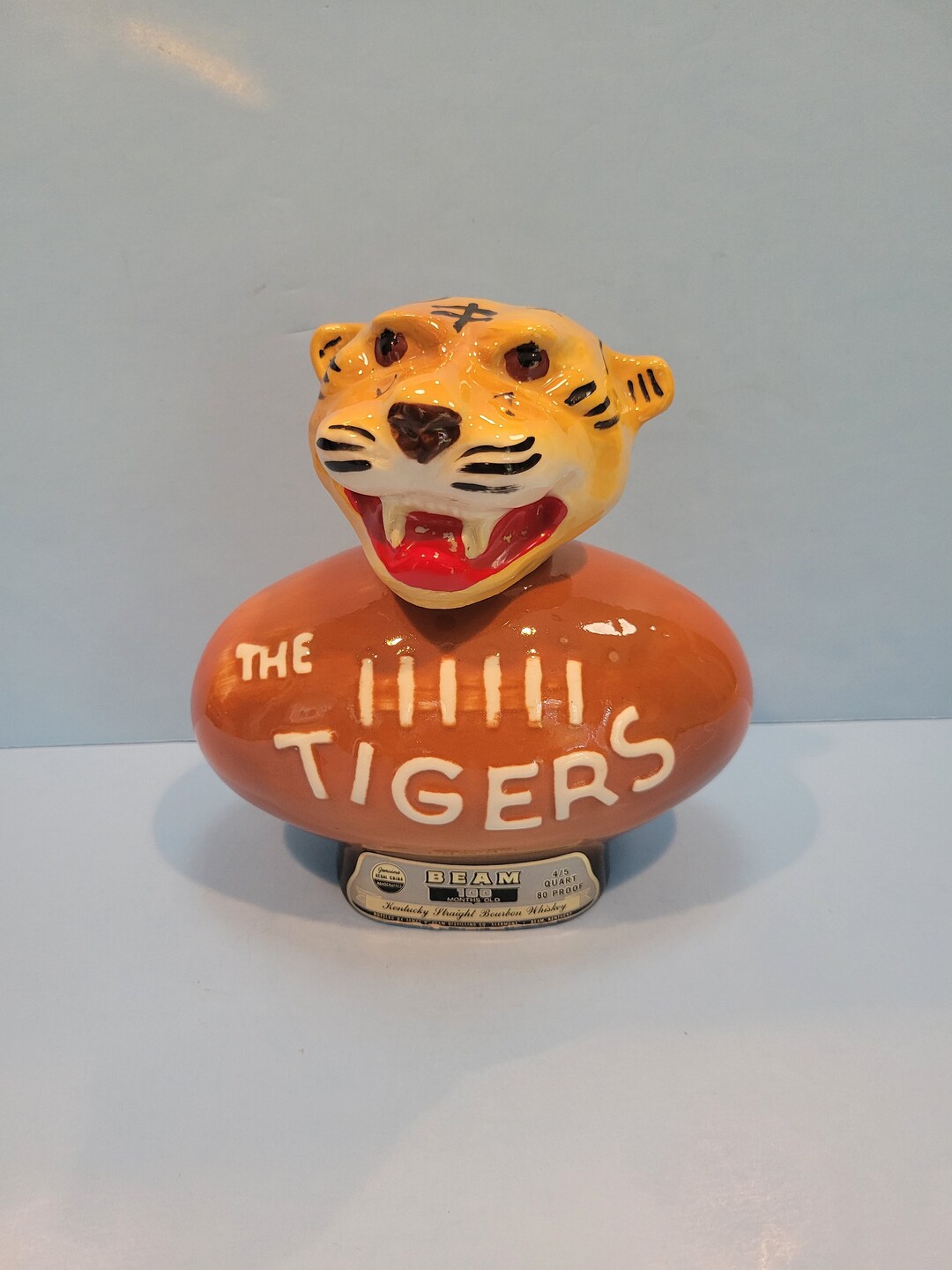 Vintage Jim Beam the Tigers Decanter 1977 Etsy