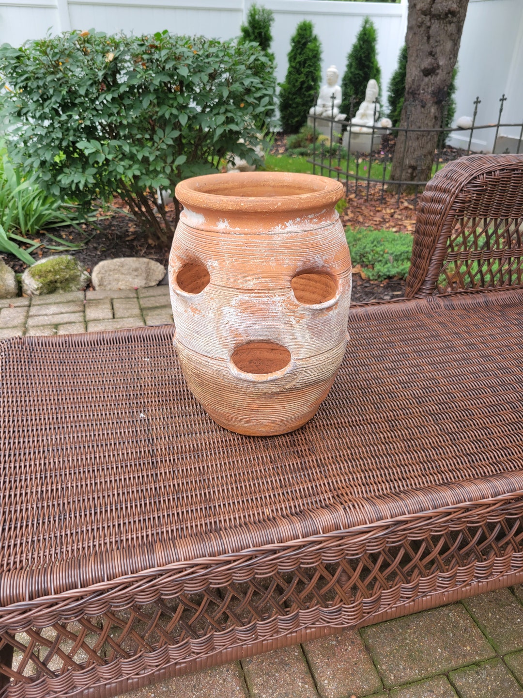 Vintage Terracotta Strawberry Planter Etsy