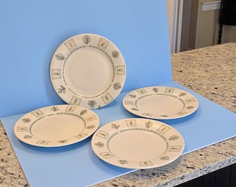 Vintage Pfaltzgraff plates Naturewood 11 1/4" dinner plates set of four