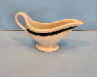 Vintage ironstone gravy sauce boat small size