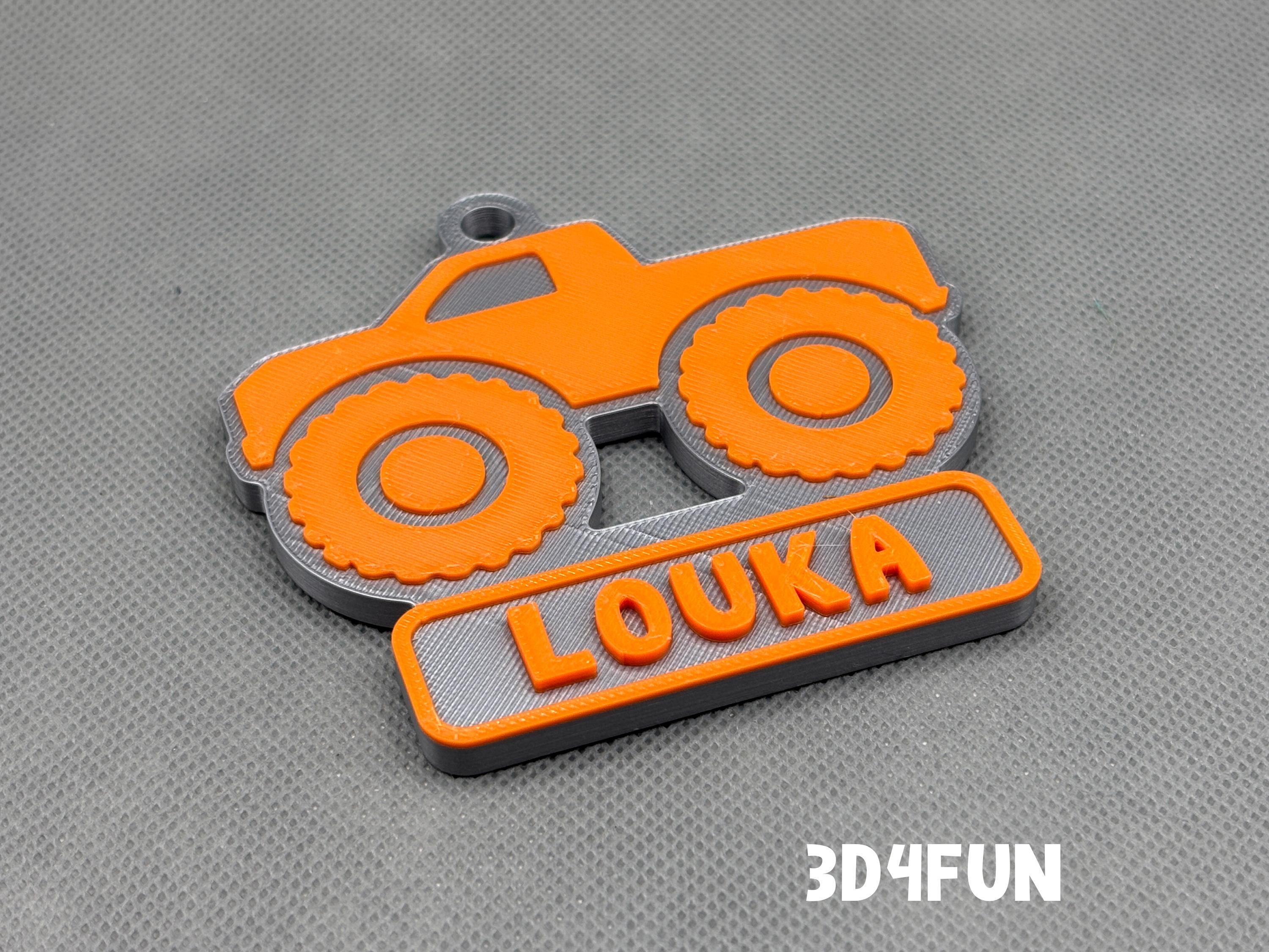 Character Name Tag / School Bag Tag - Truck (Personalised)