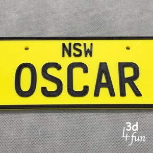 Miniature Licence Plate (Personalised)