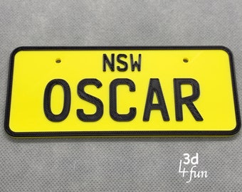 Miniature Licence Plate (Personalised)